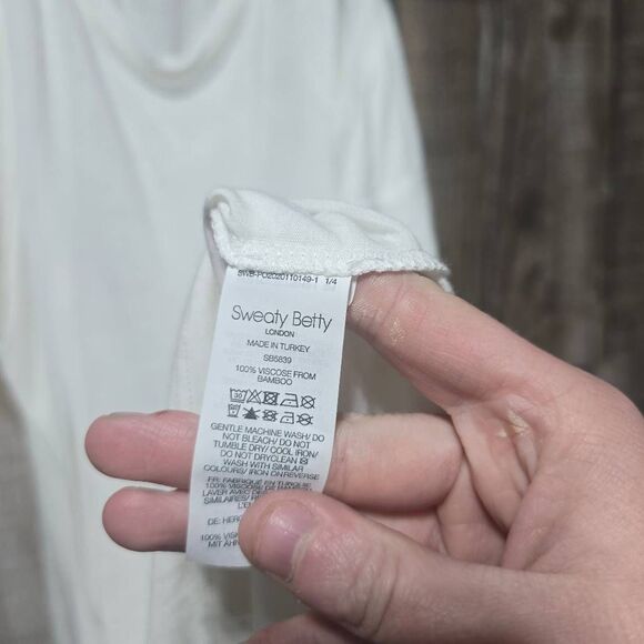 Sweaty Betty White Athletic Lounge Tank Top - Picture 6 of 6